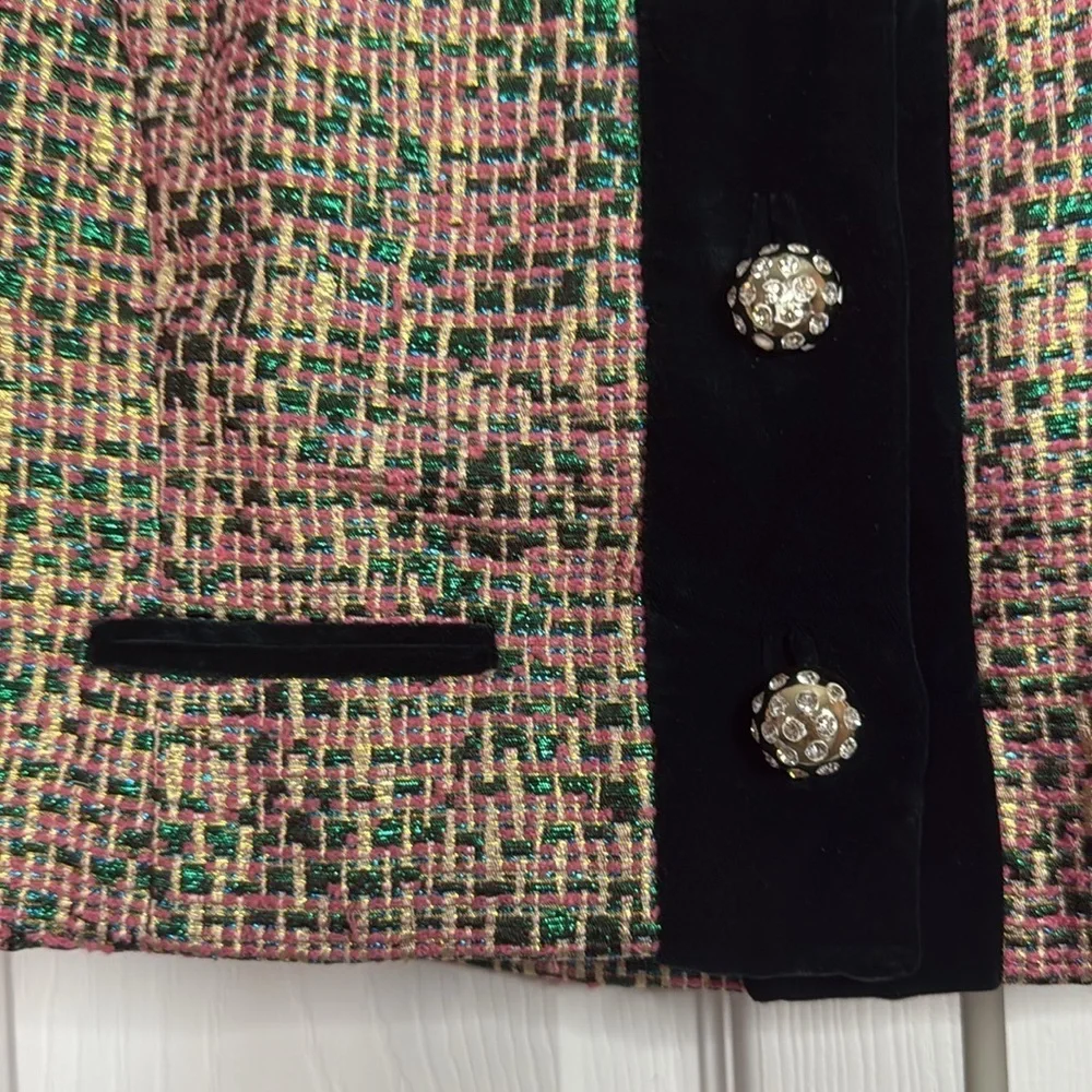 Pink and Black Women's Blazer